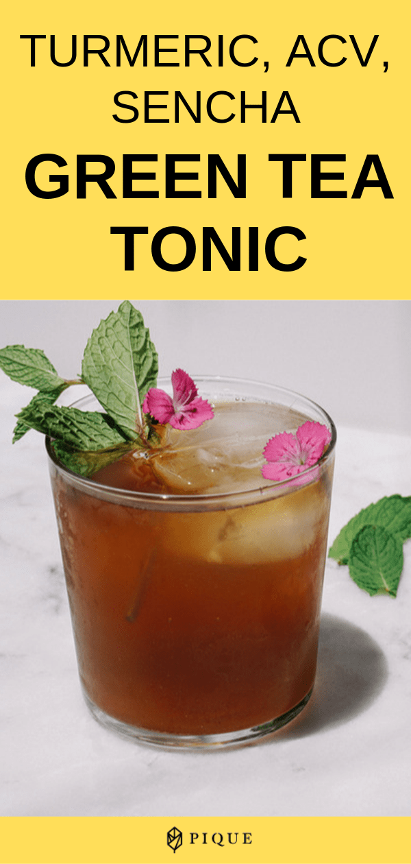 Turmeric ACV Sencha Green Tea Tonic