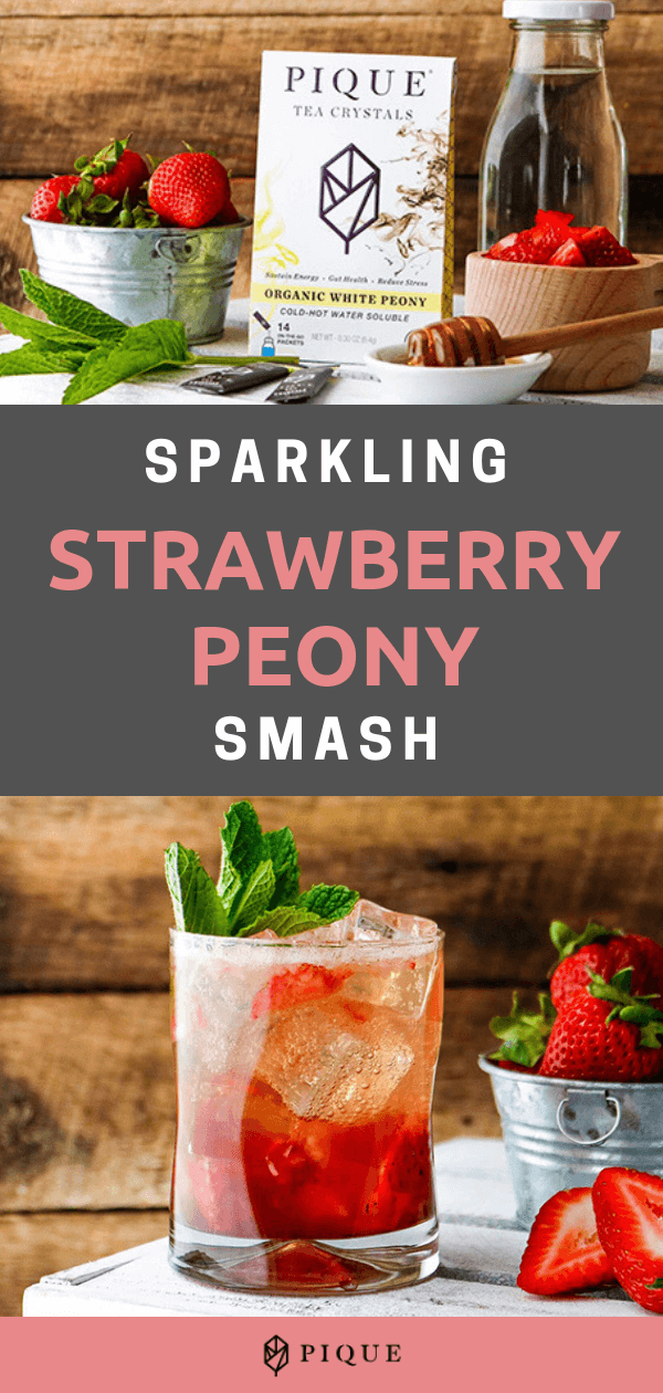 Sparkling Strawberry Peony Smash