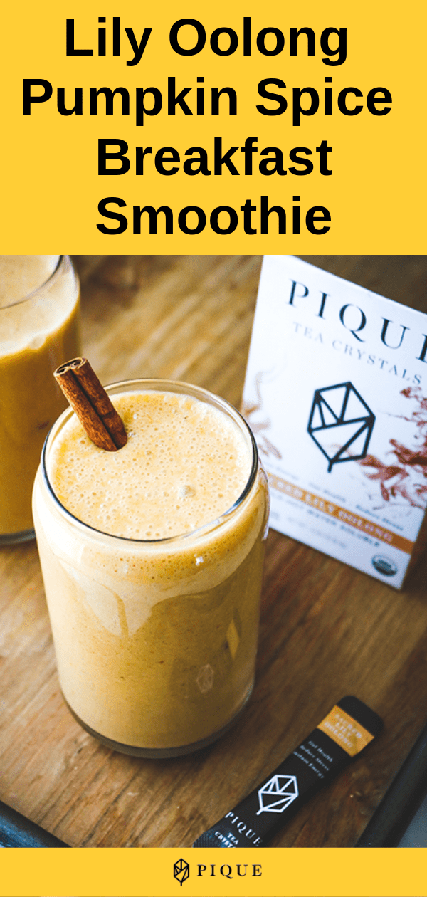 Lily Oolong Pumpkin Spice Breakfast Smoothie Pinterest