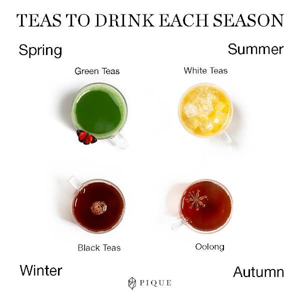 Which Tea is Best for Every Time and Every Season Infographic