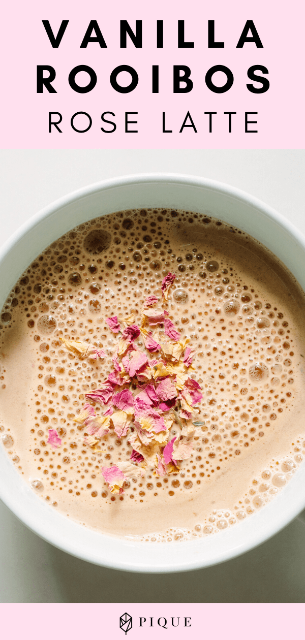 Vanilla Rooibos Rose Latte Pinterest