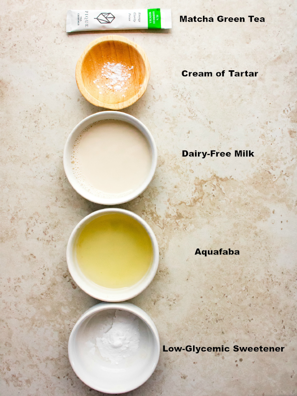 Dalgona Matcha Latte Ingredients
