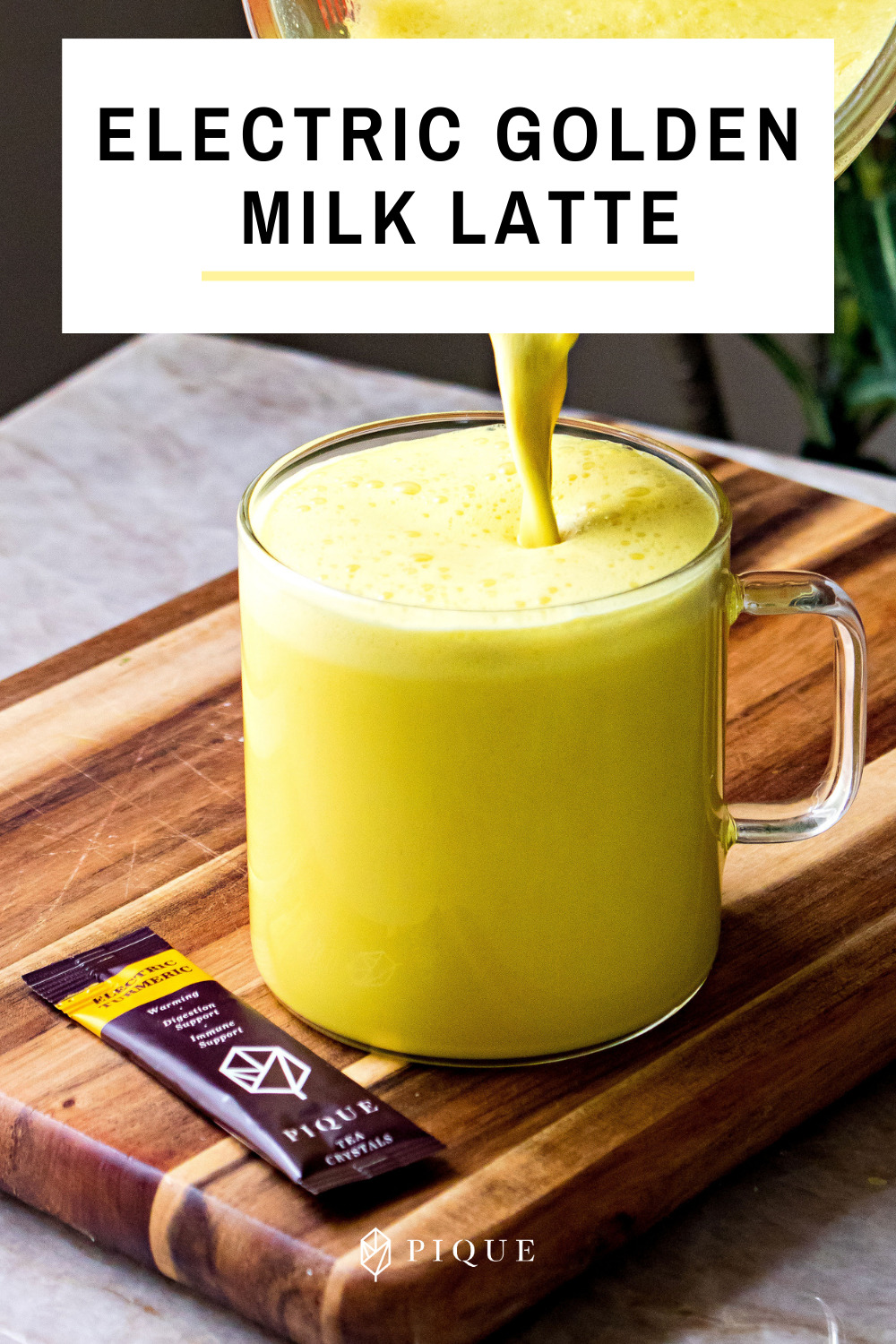 Electric Turmeric Golden Milk Latte Recipe Pique Blog