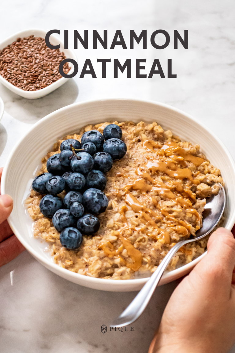 Heart Healthy Cinnamon Oatmeal Recipe | PIQUE