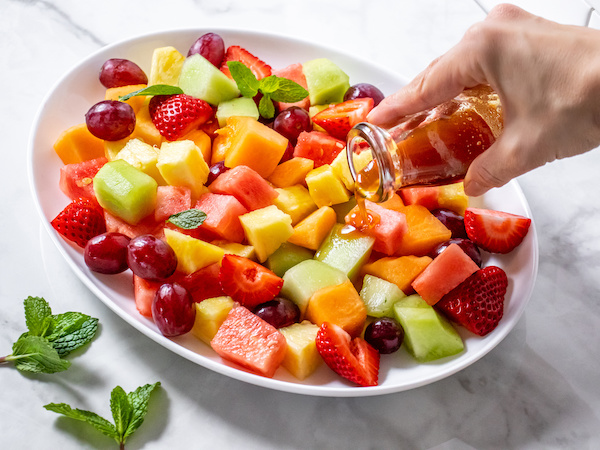 Fruit Salad with White Peony Syrup Recipe