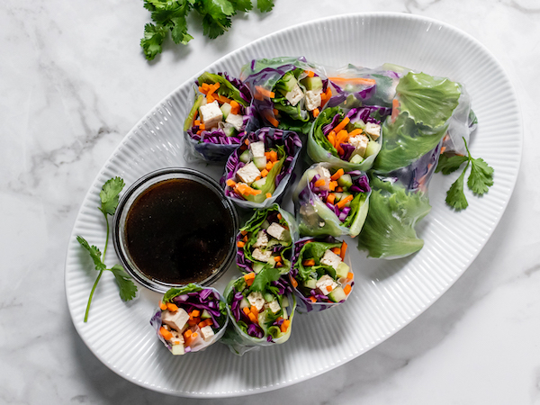 Summer Rolls with Ginger Dipping Sauce