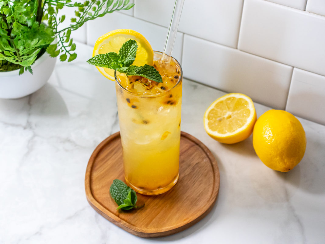 Passionfruit Green Tea Lemonade